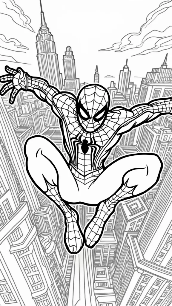 miles spiderman coloring pages